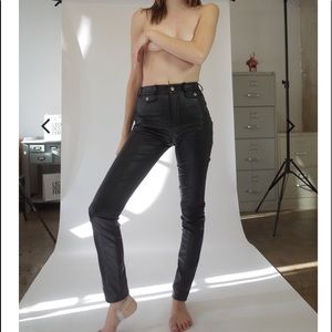 NWT l’Ecole des Femmes Skinny leather pants S